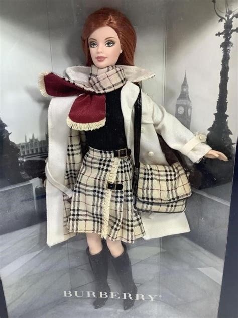 barbie and burberry|Burberry Barbie 2000s doll.